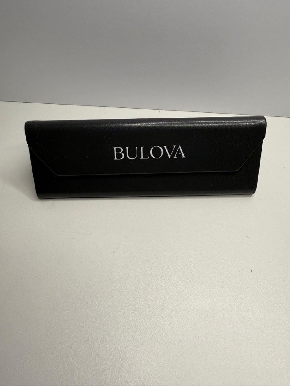Bulova Black and White Folding Glasses Case